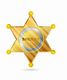 gold sheriff badge