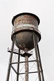 Rusty, Graffiti-covered Water Tower
