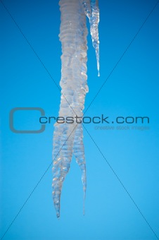 Icicle with Blue Sky