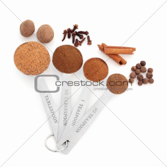 Spice in Measuring Spoons