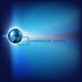 Abstract background with planet earth