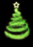 neon light christmas tree 