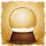 gold snow globe 