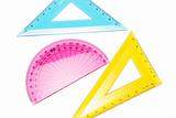 Protractor and Set Squares
