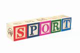 Alphabet Blocks - Sport