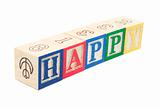 Alphabet Blocks - Happy 