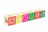 Alphabet Blocks - Summer