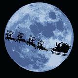 santa claus and sleigh