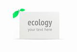 Blank ecology business card