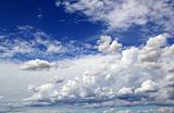 blue sky skyscape with clouds dramatic shapes