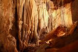 cave stalactites underground cavern magic light