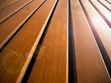 Perspective of wooden line floor