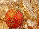 Beautiful red ball Christmas ornament 