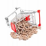 Carts filled with pills