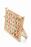 Alphabet Blocks with Wooden Rack