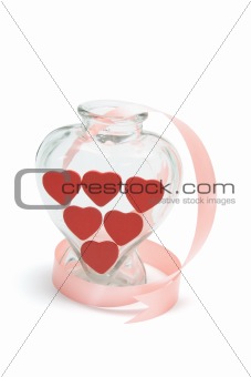 Vase with love hearts