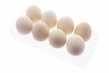 White Eggs in Plastic Egg Carton