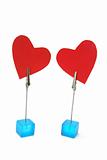 Memo Clip Holders with Heart Symbols