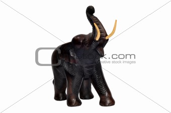 Souvenir an elephant from a tree