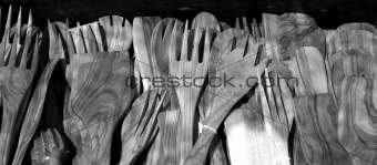 cutlery olive tree wood spanish traditional kitchenware