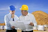 engineer architect two expertise team plan quarry