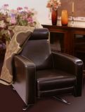 brown leather sofa armchair classic style