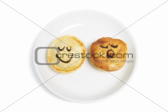 Mini Pies on Plate