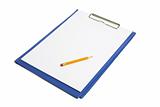 Clipboard with Papers and Pencil