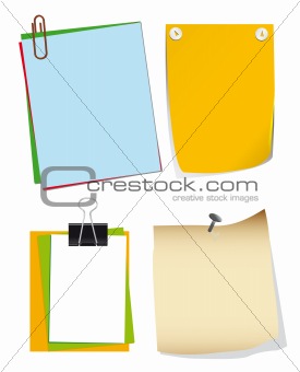 A set of paper for notes