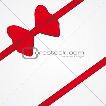 Big red bow for packaging