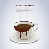 coffee cup with sample text