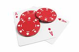 Poker Chips and Playing Cards