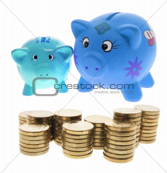Piggy Banks and Coins