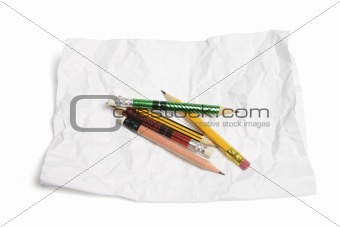 Pencils and Crumpled Paper