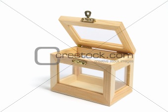Wooden Framed Glass Box