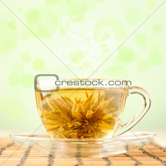 Tea with a flower infusion
