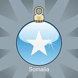 somalia flag in christmas bulb shape