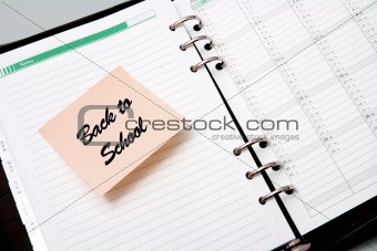 Back to School Post-It Note on Organizer