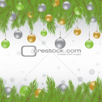 Christmas Fur-tree. Vector illustration