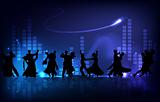 Dancing Silhouettes Background
