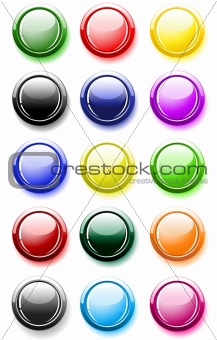 Vector buttons for web design