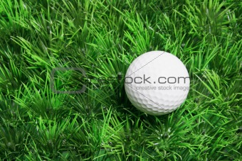 Golf Ball on Grass