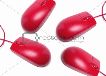 Red Computer Mouse