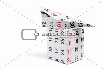 Calendar Paper Planeand Box