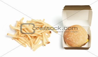 Hamburger and Chips