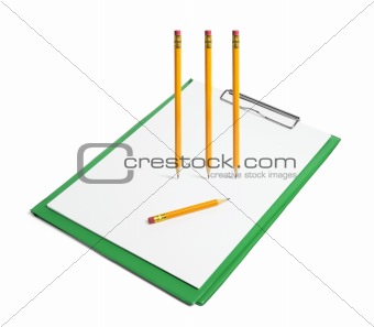 Clipboard with Pencils