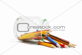 Pencils and Glass Jar