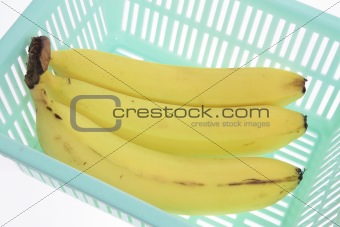 Bananas in Plastic Container