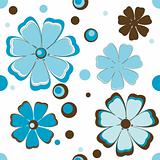 Colourful Spring flowers . Vector illustration