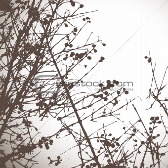 Abstract background with tree. vector illustration